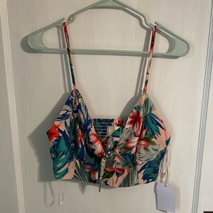 If By Sea Anthropologie tie front top